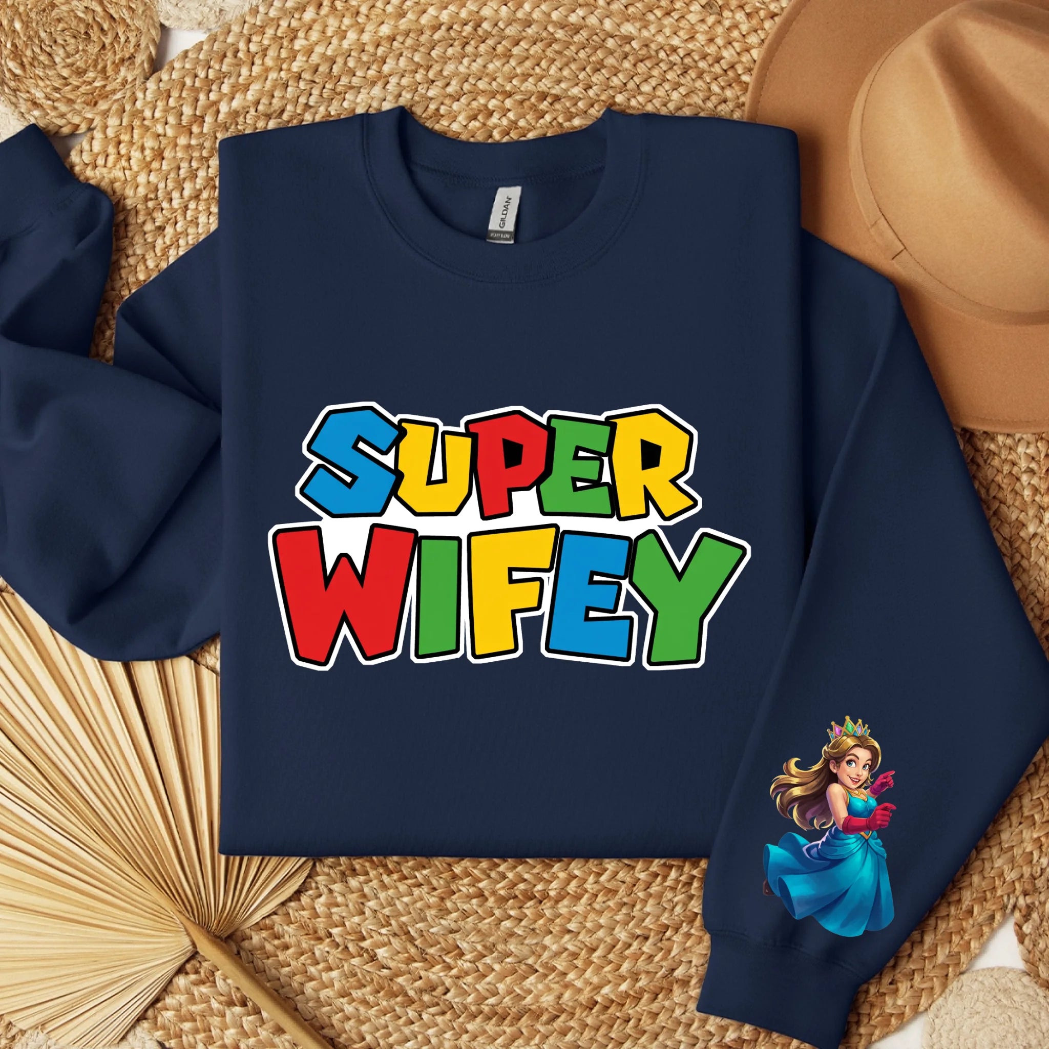 sweater folded navy