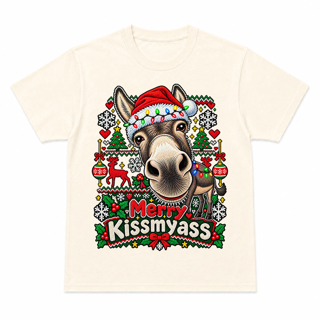 MERRY KISSMYASS - Christmas Tee