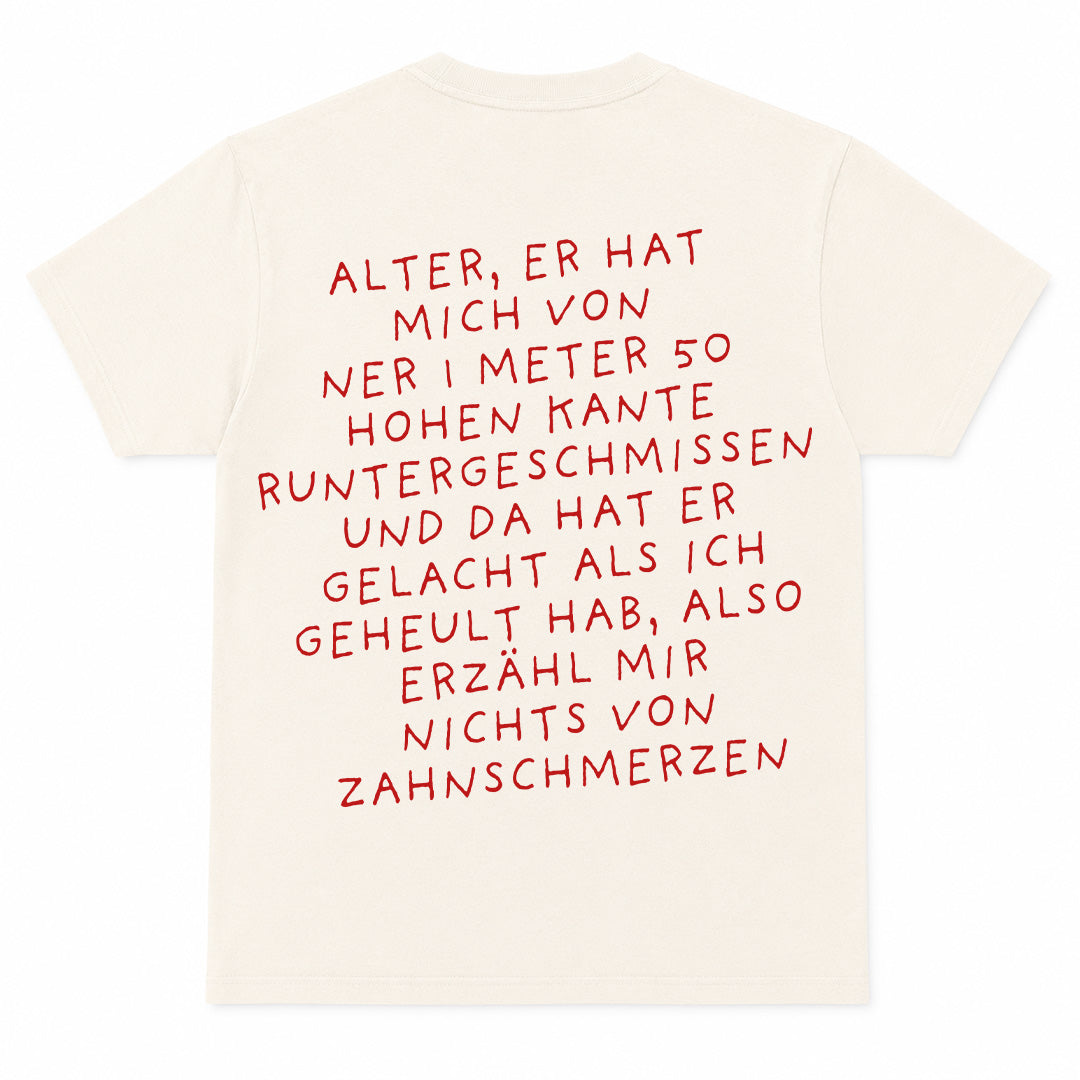 ZAHNSCHMERZEN - Premium Unisex T-Shirt – Back Print