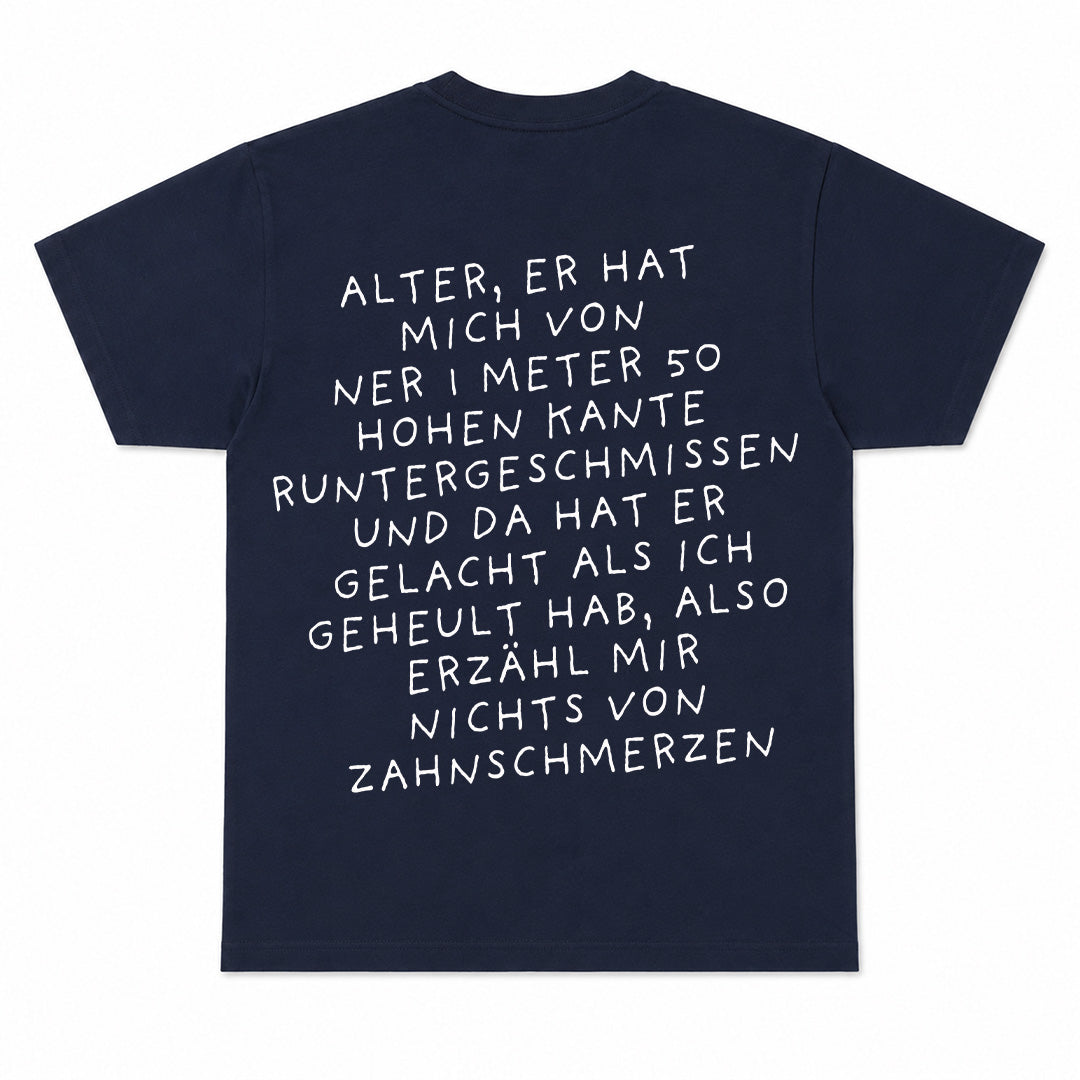 ZAHNSCHMERZEN - Premium Unisex T-Shirt – Back Print