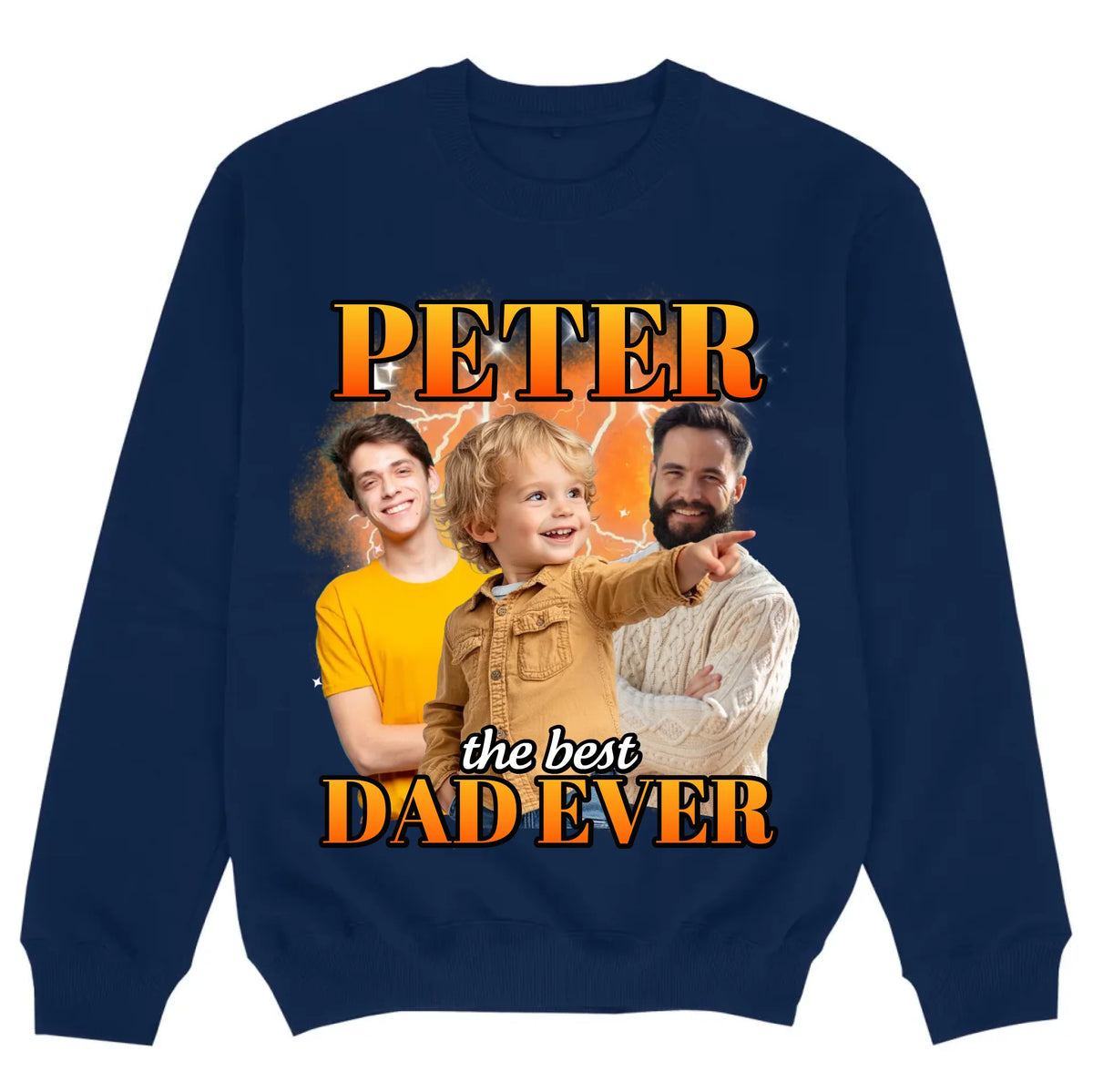mockup sweater navy