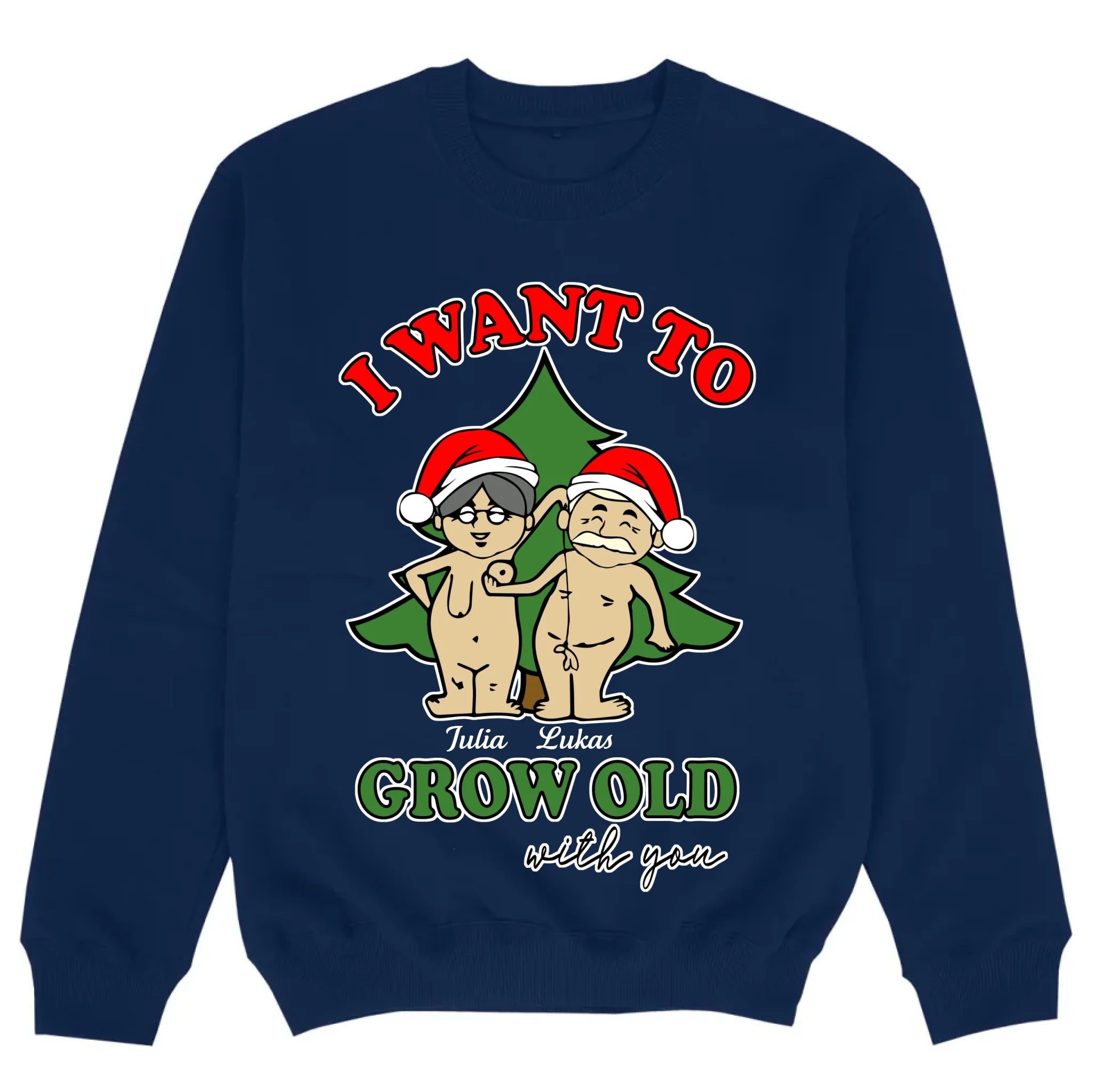 mockup sweater navy