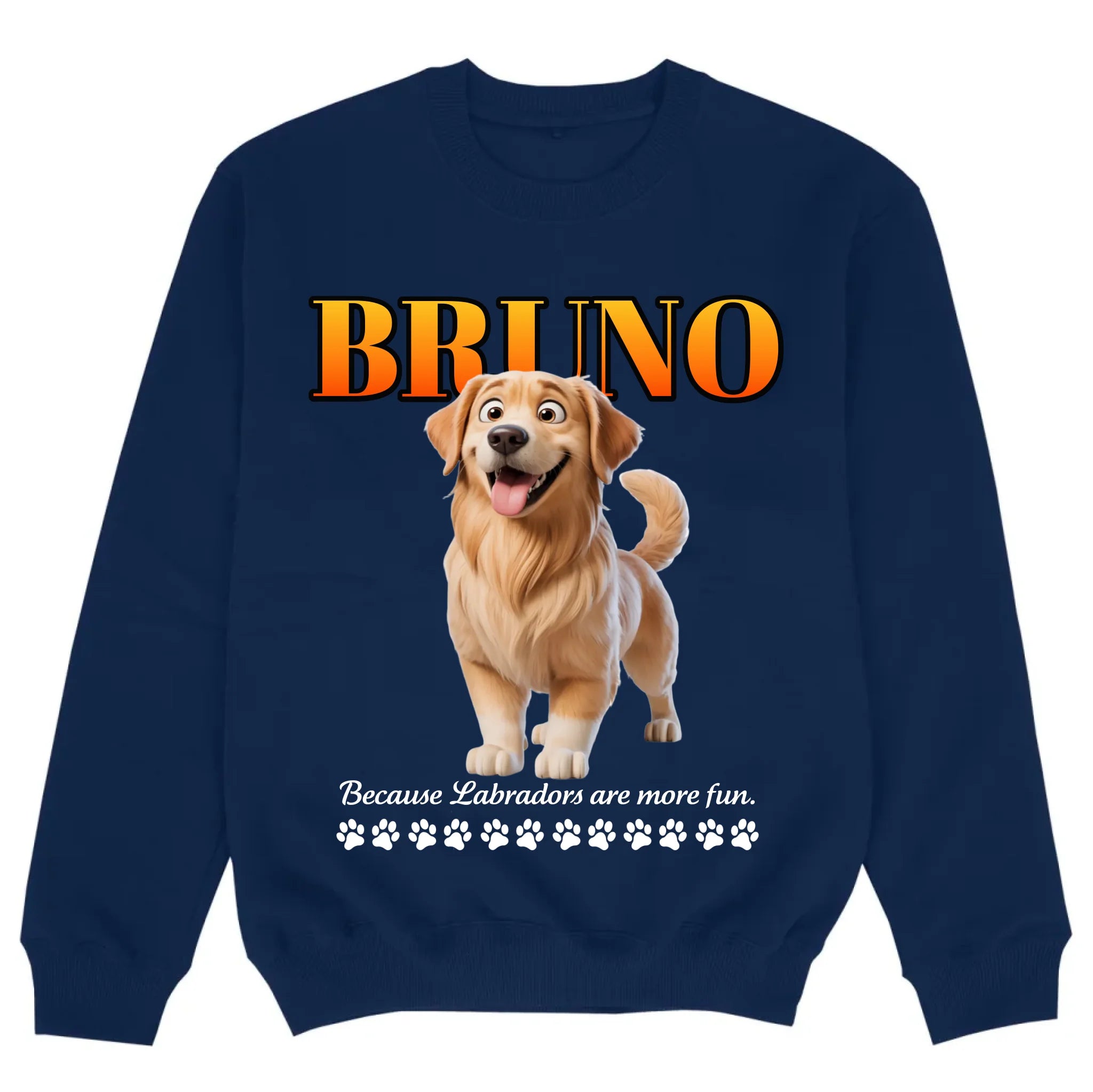 mockup sweater navy