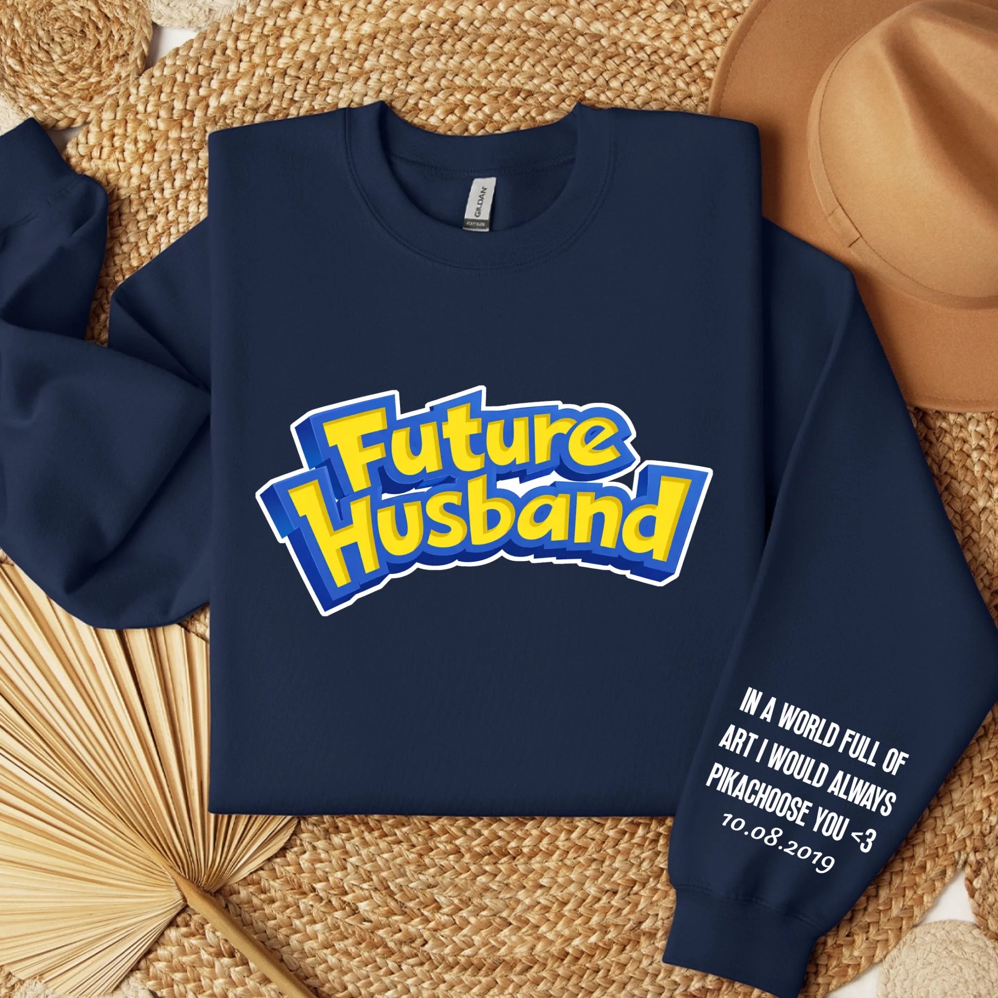 sweater folded navy