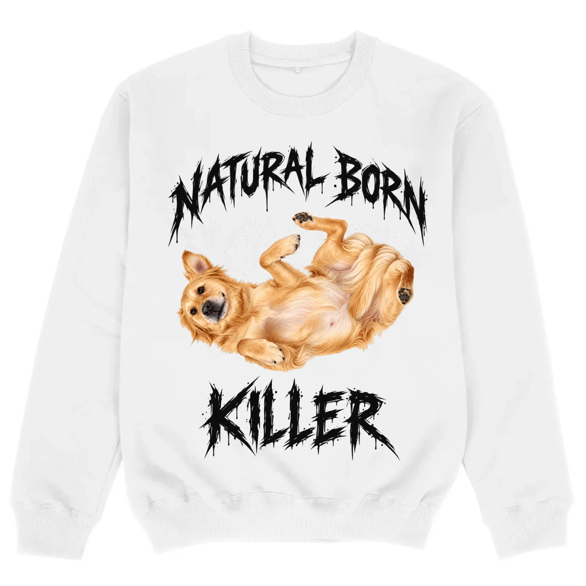 mockup sweater white