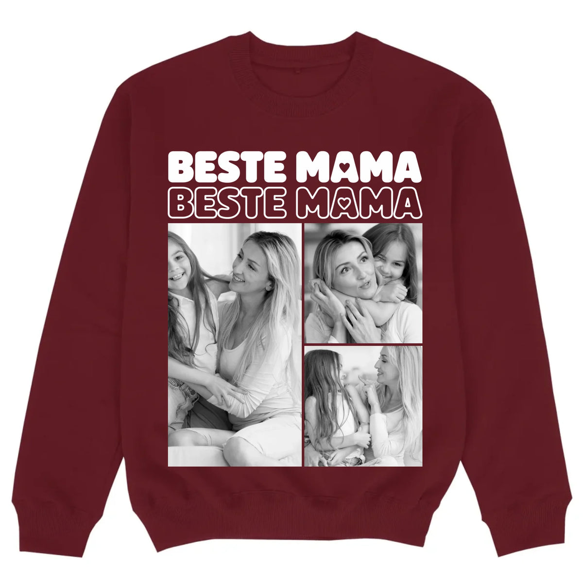 mockup sweater burgund