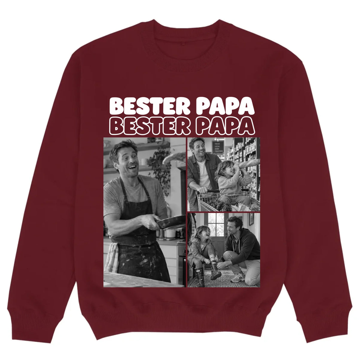 mockup sweater burgund