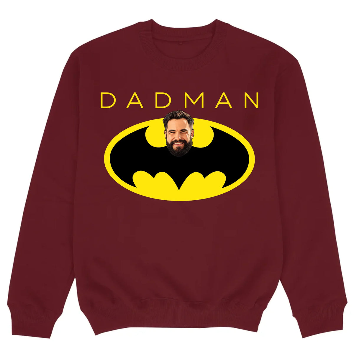 mockup sweater burgund