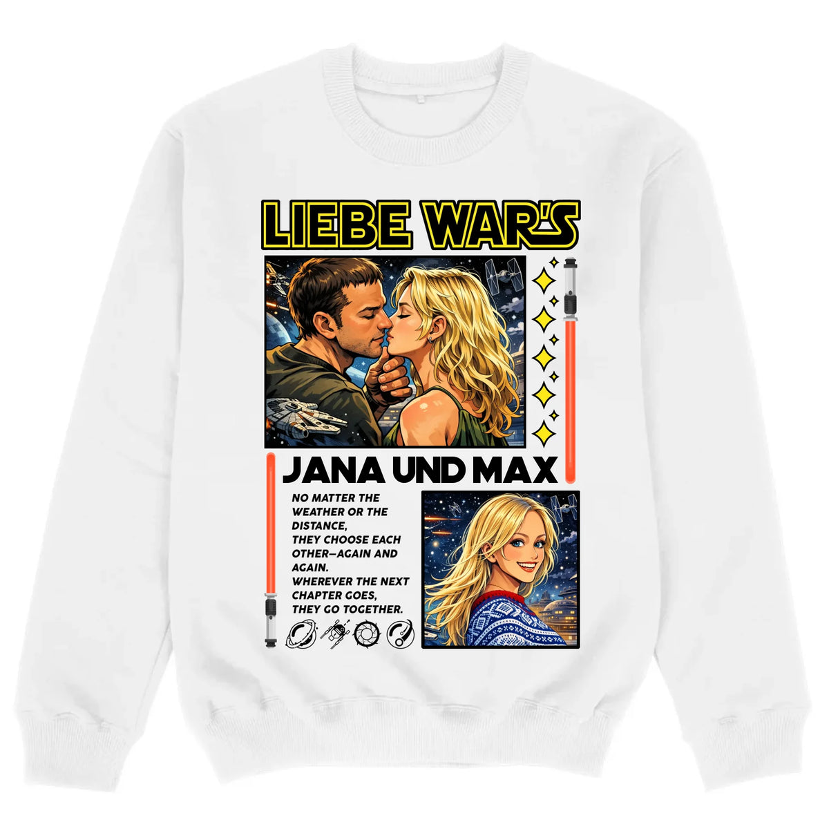 mockup sweater white