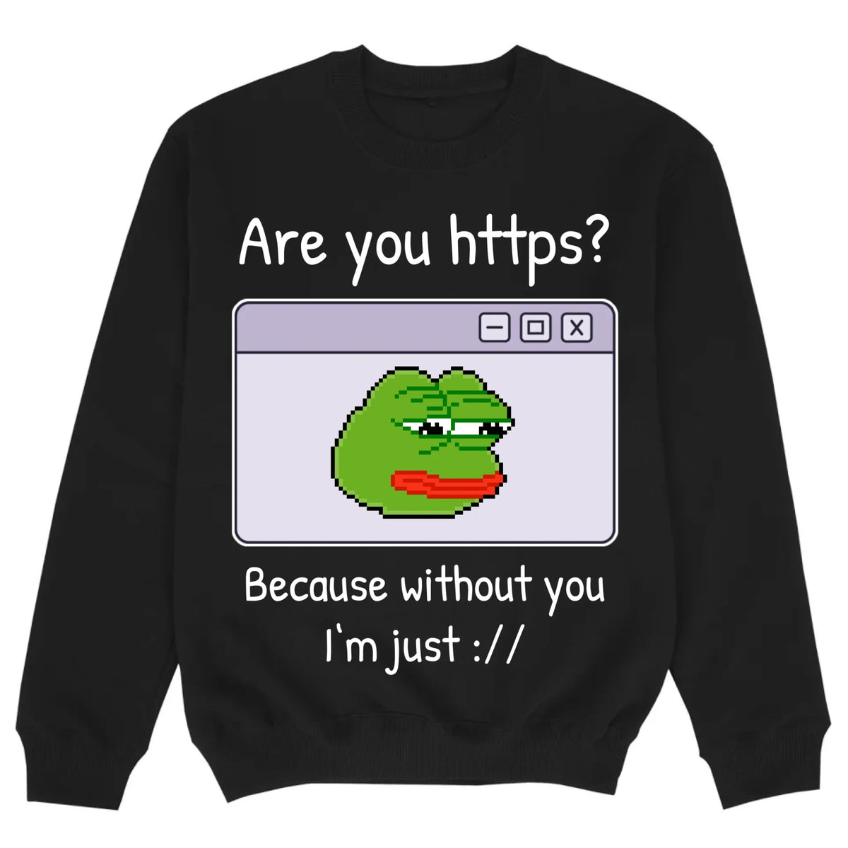 mockup sweater black