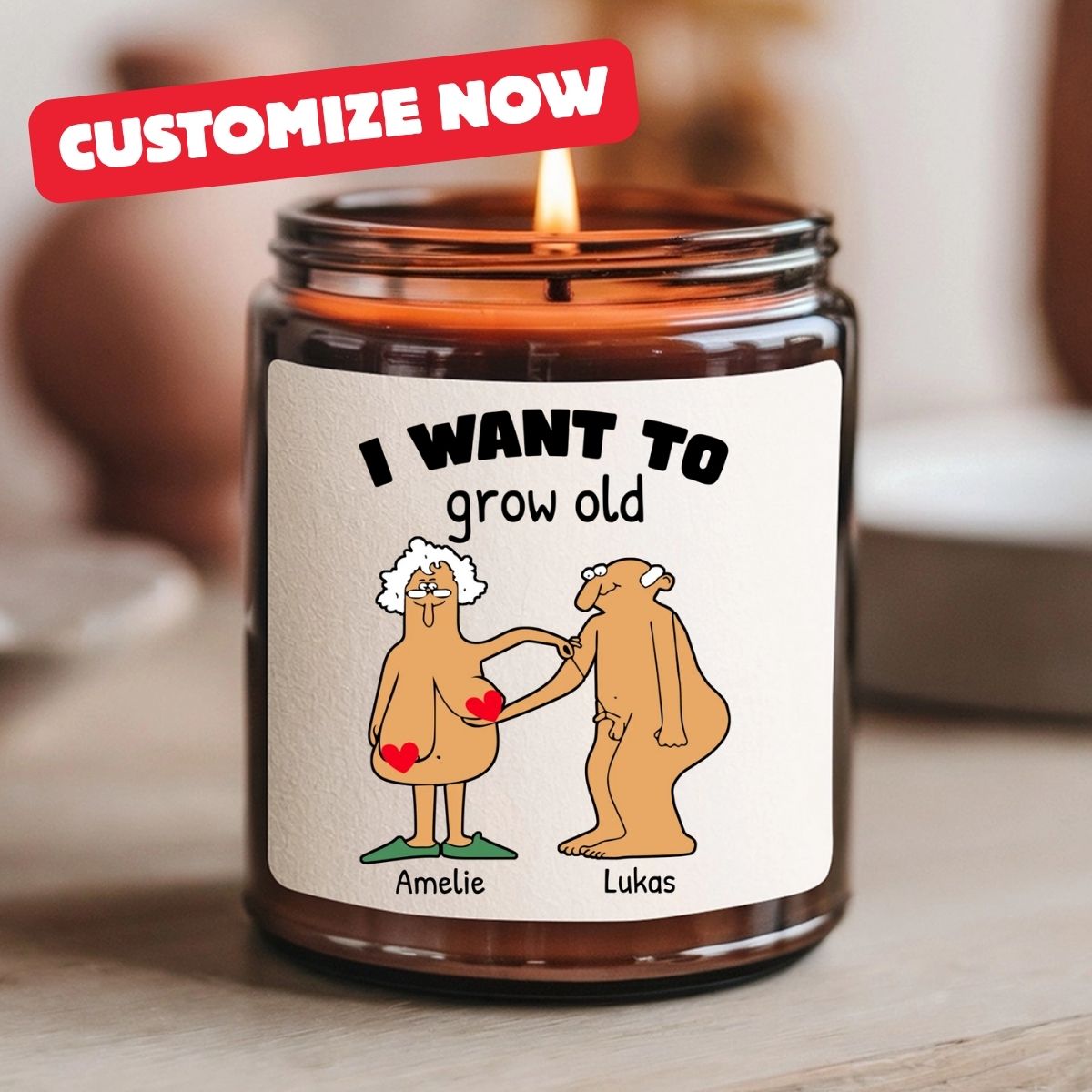 Grow Old - Personalisierbare Duftkerze