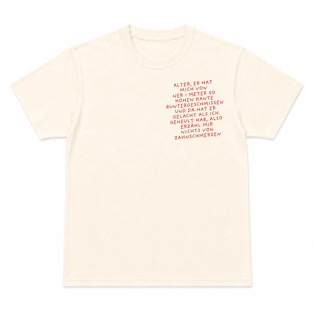ZAHNSCHMERZEN - Premium Unisex T-Shirt – Chest Print