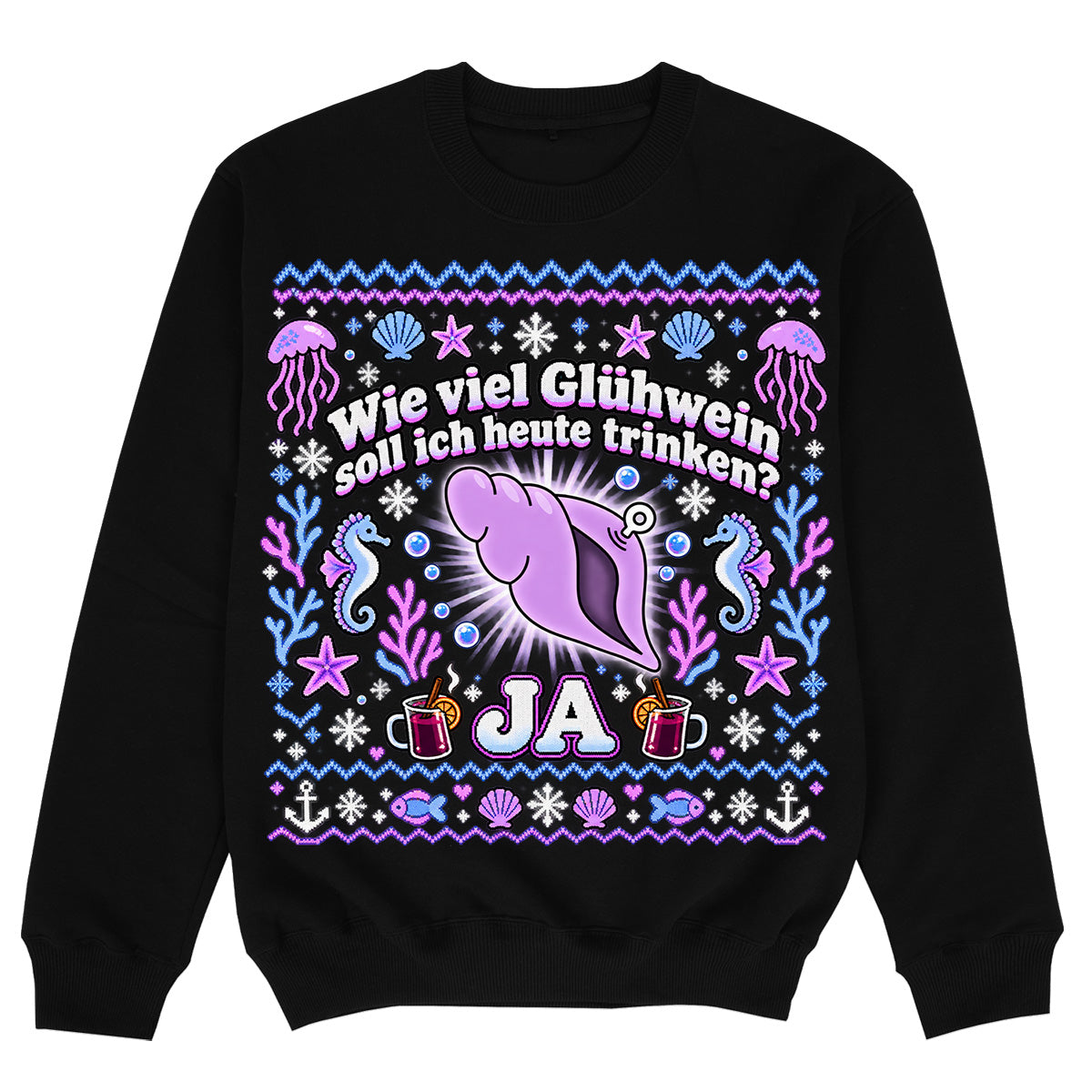 WIE VIEL GLÜHWEIN MUSCHEL - Premium Sweater