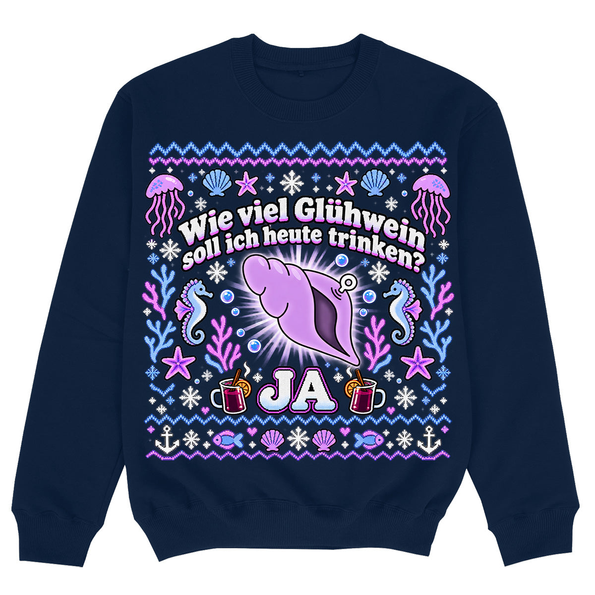 WIE VIEL GLÜHWEIN MUSCHEL - Premium Sweater