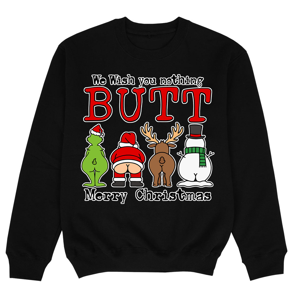 NOTHING BUTT MERRY CHRISTMAS - Premium Sweater